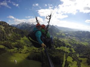 paragliding in charmey