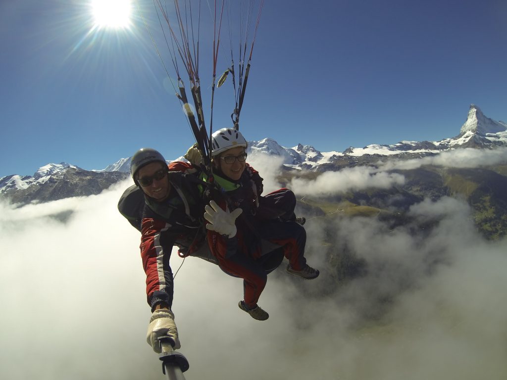 paragliding in zermatt
