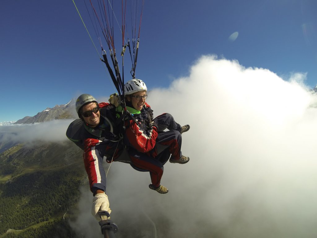 paragliding in zermatt